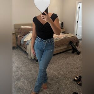 Abercrombie & Fitch Women's Medium Blue Straight Leg Jeans